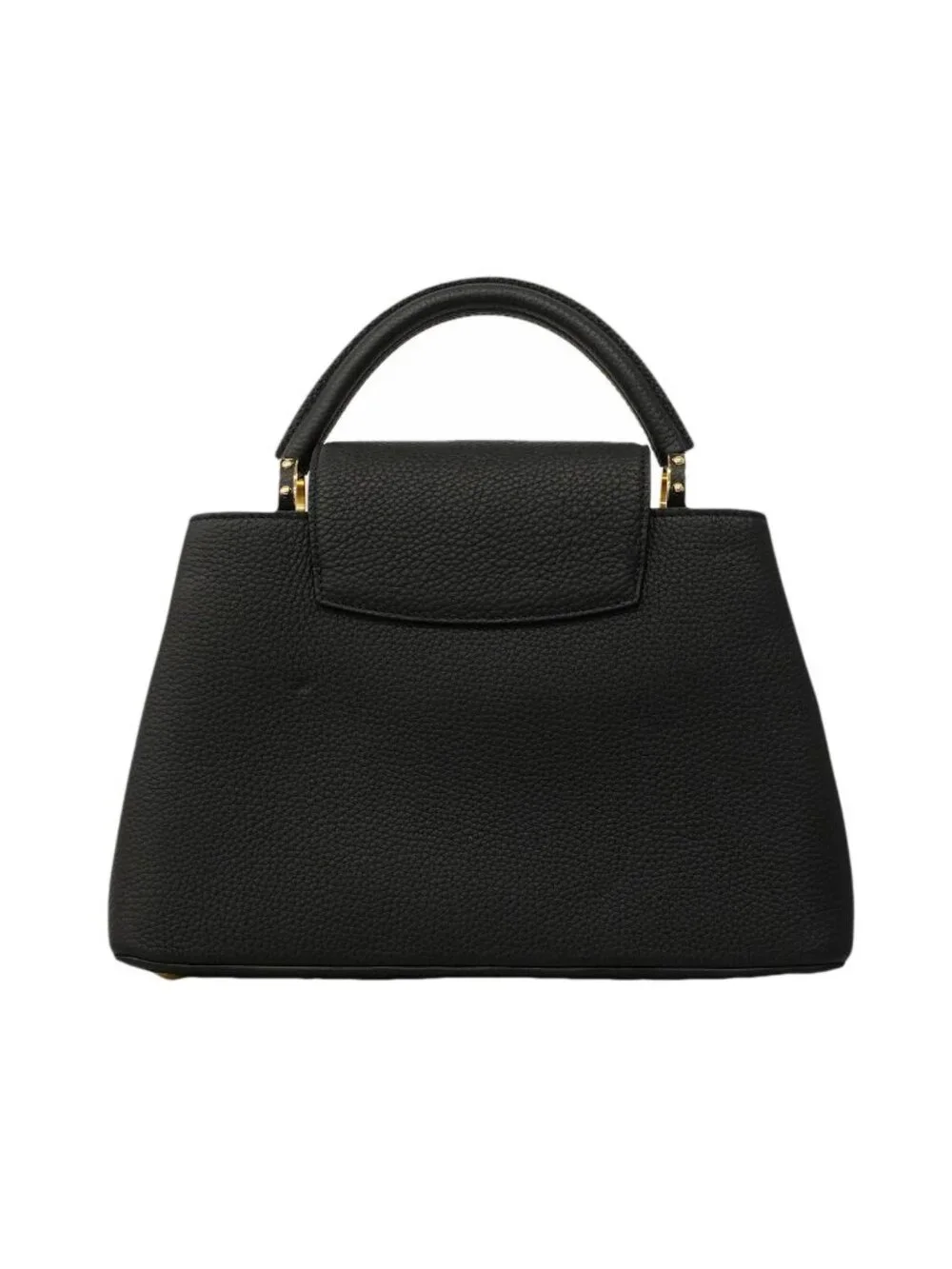 Louis Vuitton Handbag Taurillon Capucines MM Black 2-Way